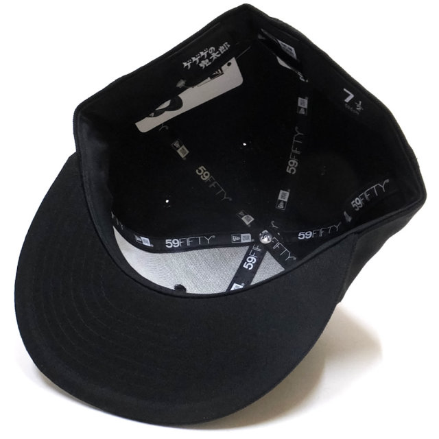 NEW ERA ニューエラ コラボ フラットバイザーキャップ 59FIFTY ゲゲゲの鬼太郎 目玉おやじ ニューエラキャップスタイル ブラック 11785105