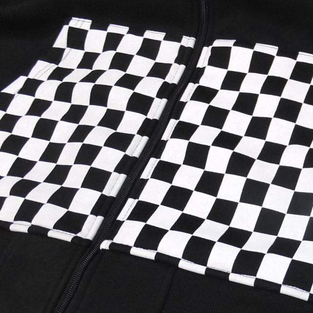 ROCAWEAR ロカウェア ジップパーカー CHECKER PRINT ZIP HOODY RW183K17