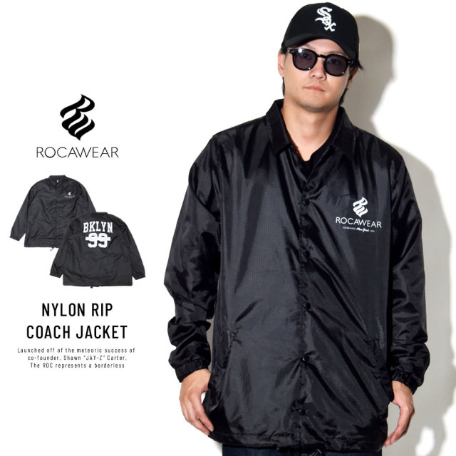 ROCAWEAR ロカウェア コーチジャケット NYLON RIP COACH JACKET RW183O01