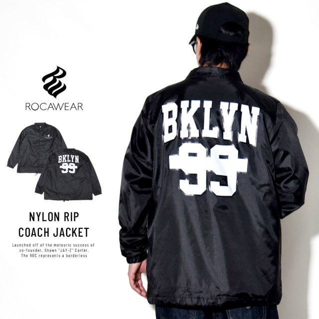 ROCAWEAR ロカウェア コーチジャケット NYLON RIP COACH JACKET RW183O01