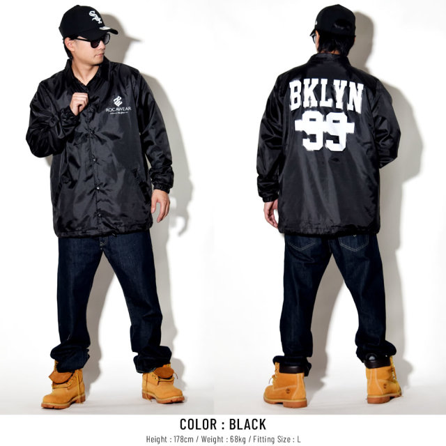 ROCAWEAR ロカウェア コーチジャケット NYLON RIP COACH JACKET RW183O01