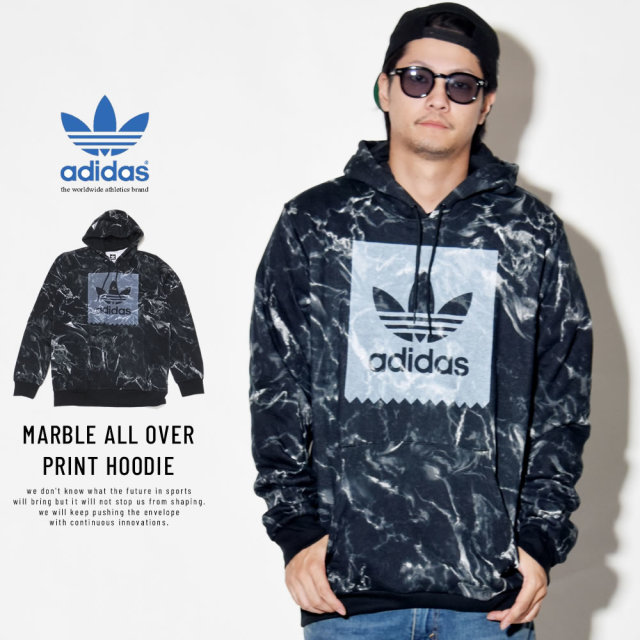 adidas Skateboarding アディダス スケートボーディング プルオーバーパーカー MARBLE ALL OVER PRINT HOODIE DH3922