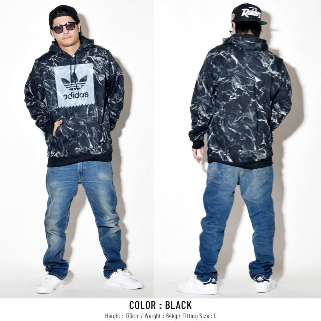 adidas Skateboarding アディダス スケートボーディング プルオーバーパーカー MARBLE ALL OVER PRINT HOODIE DH3922