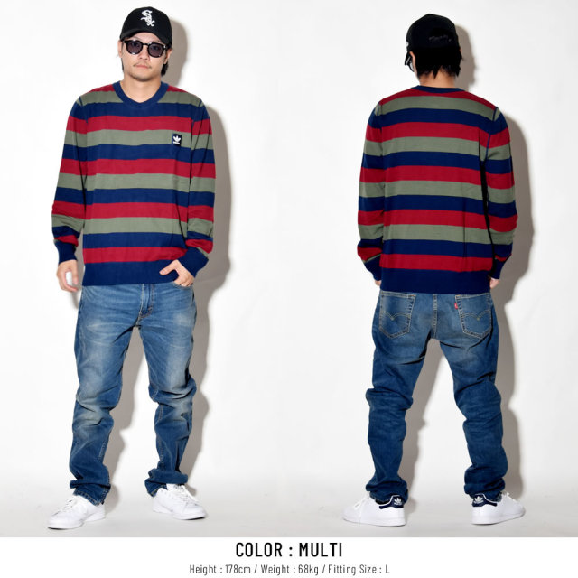 adidas Skateboarding アディダス スケートボーディング セーター SWEATER STRIPES DH6661
