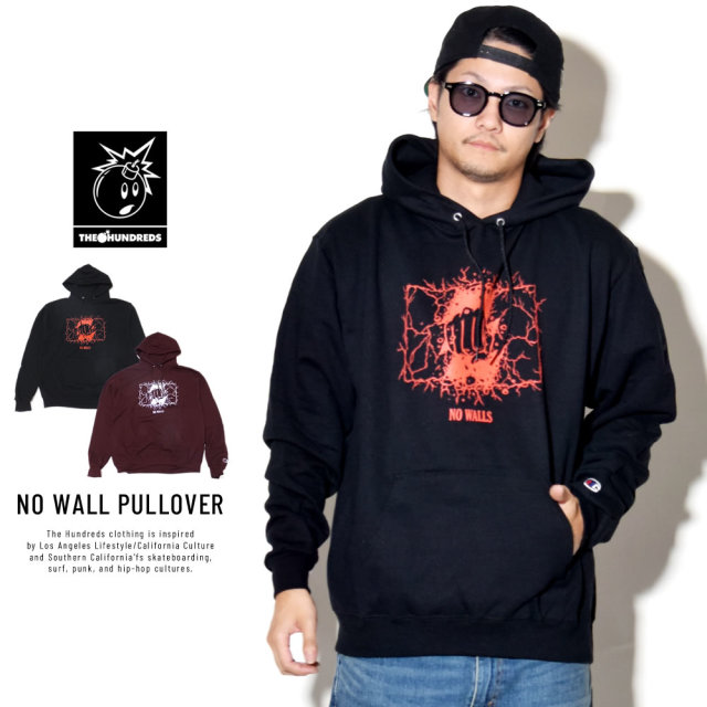 THE HUNDREDS ザ・ハンドレッツ プルオーバーパーカー NO WALL PULLOVER T18W102057