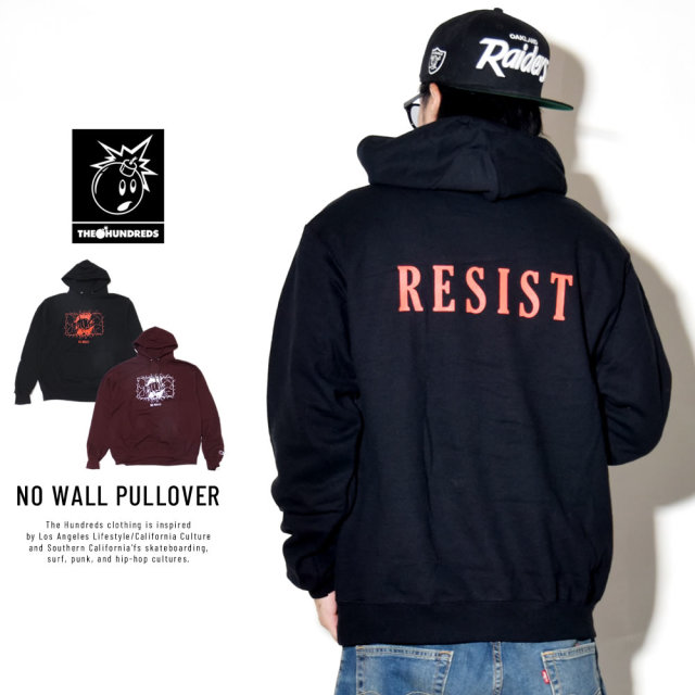 THE HUNDREDS ザ・ハンドレッツ プルオーバーパーカー NO WALL PULLOVER T18W102057