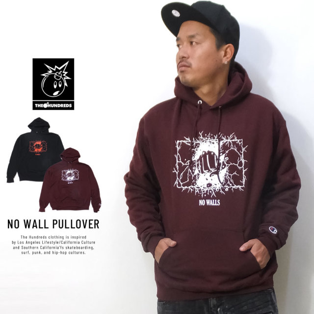 THE HUNDREDS ザ・ハンドレッツ プルオーバーパーカー NO WALL PULLOVER T18W102057