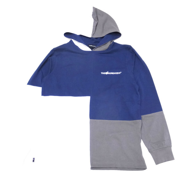 THE HUNDREDS ザ・ハンドレッツ 長袖Tシャツ ABSTRACT HOODED LS SHIRT T18W109004