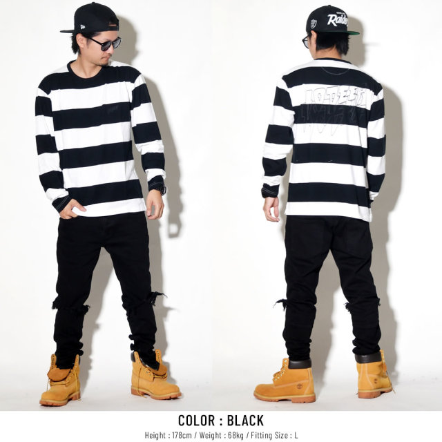 10DEEP テンディープ 長袖Tシャツ SOUND & FURY L/S STRIPE 183TD4027