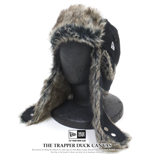 NEW ERA ニューエラ トラッパーキャップ ダックブラック 11780993