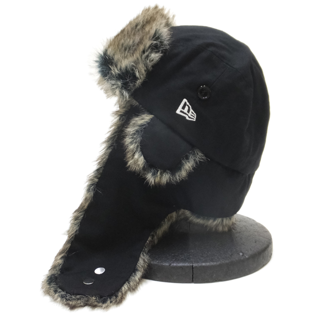 NEW ERA ニューエラ トラッパーキャップ ダックブラック 11780993