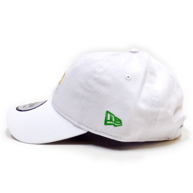 NEW ERA ニューエラ コラボ カーブバイザーキャップ 9THIRTY クロスストラップ THRASHER スラッシャー ファイアロゴ ホワイト×ローリングメドウ 11781510