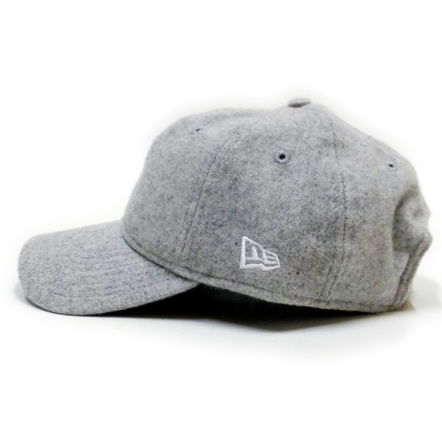 NEW ERA ニューエラ カーブバイザーキャップ 9THIRTY クロスストラップ メルトン NYC グレー×ホワイト 11781556