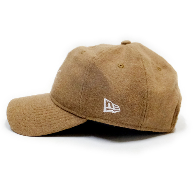 NEW ERA ニューエラ カーブバイザーキャップ 9THIRTY クロスストラップ メルトン NYC キャメル×ホワイト 11781558