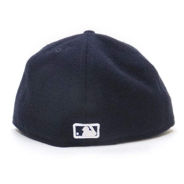 NEW ERA ニューエラ フラットバイザーキャップ 59FIFTY メルトン ニューヨーク・ヤンキース ネイビー×ホワイト 11781657
