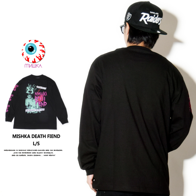 MISHKA ミシカ 長袖Tシャツ MISHKA DEATH FIEND L/S FM181306LS