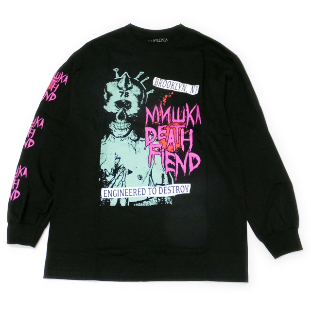 MISHKA ミシカ 長袖Tシャツ MISHKA DEATH FIEND L/S FM181306LS