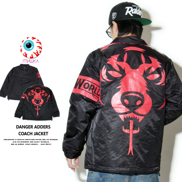 MISHKA ミシカ コーチジャケット DANGER ADDERS COACH JACKET MAW180603