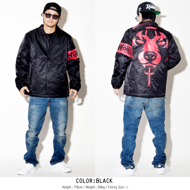 MISHKA ミシカ コーチジャケット DANGER ADDERS COACH JACKET MAW180603