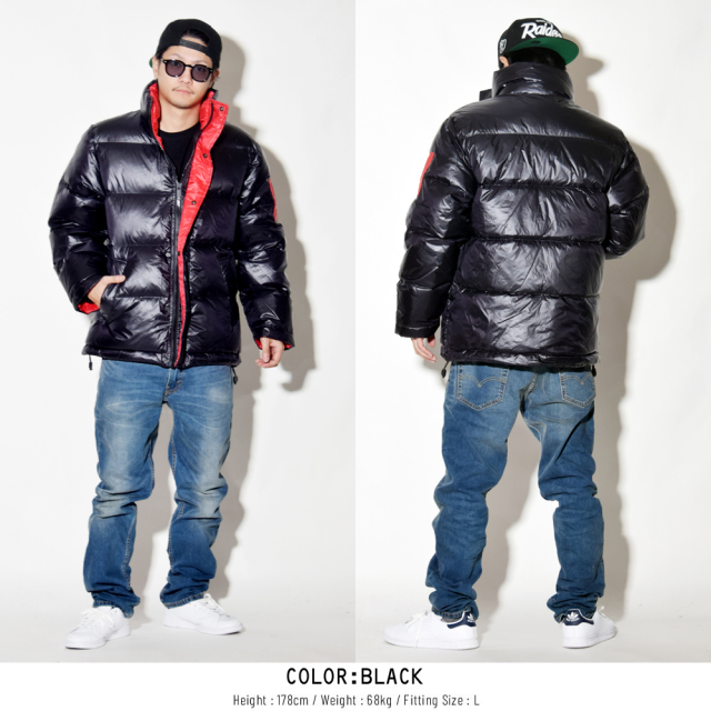MISHKA ミシカ ダウンジャケット WEIRD WORLD PATCH DOWN JACKET MAW180704