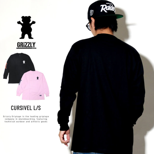 Grizzly Griptape グリズリーグリップテープ 長袖Tシャツ CURSIVEL L/S TEE GMD1802P01
