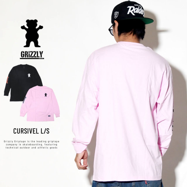 Grizzly Griptape グリズリーグリップテープ 長袖Tシャツ CURSIVEL L/S TEE GMD1802P01