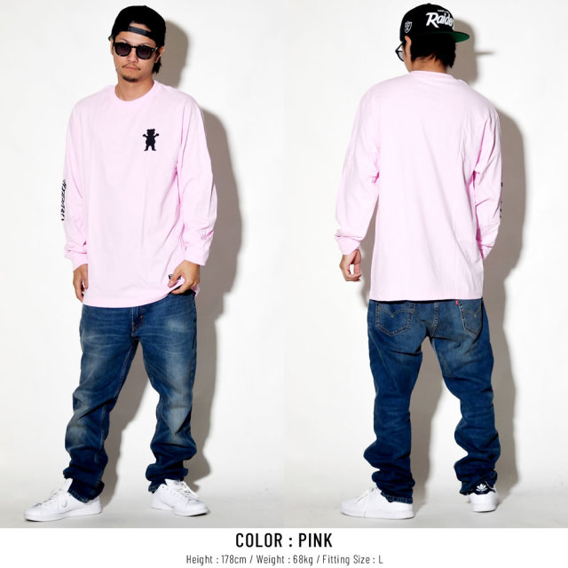 Grizzly Griptape グリズリーグリップテープ 長袖Tシャツ CURSIVEL L/S TEE GMD1802P01