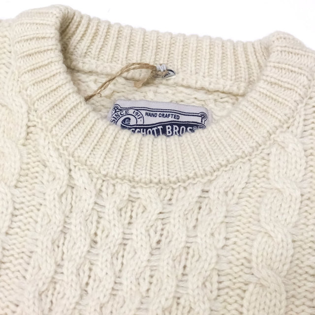 SCHOTT ショット セーター HALF KNIT HALF CABLE SWEATER SW1816