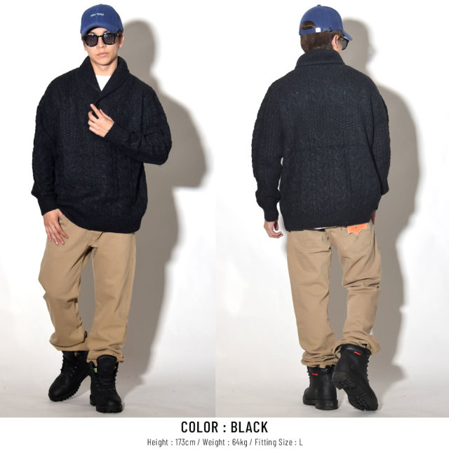 SCHOTT ショット セーター PULLOVER CABLE SWEATER SW1819