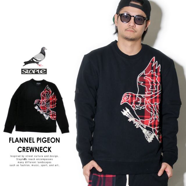 STAPLE ステイプル トレーナー FLANNEL PIGEON CREWNECK 1811C5088