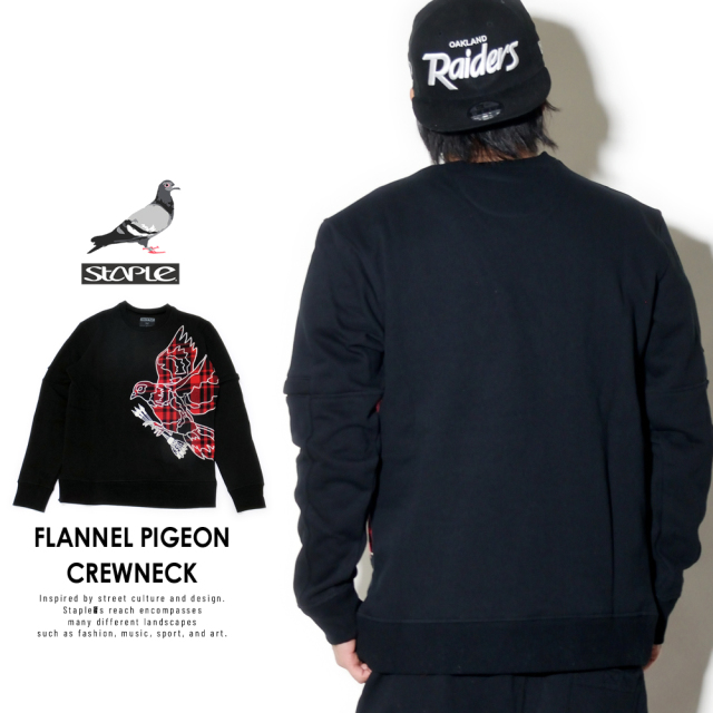 STAPLE ステイプル トレーナー FLANNEL PIGEON CREWNECK 1811C5088