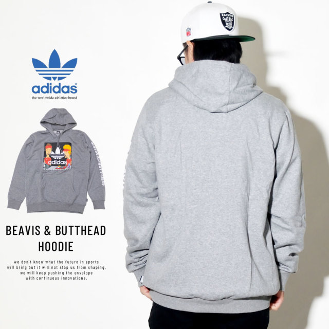 adidas Skateboarding アディダス スケートボーディング スウェットプルオーバーパーカー BEAVIS & BUTTHEAD HOODIE DU2859