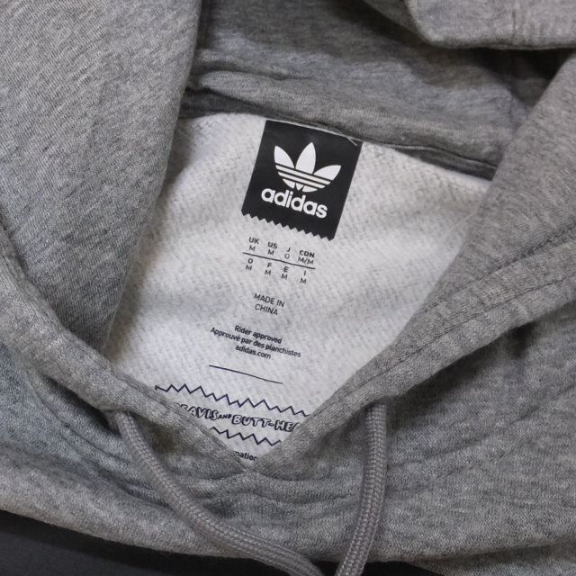 adidas Skateboarding アディダス スケートボーディング スウェットプルオーバーパーカー BEAVIS & BUTTHEAD HOODIE DU2859