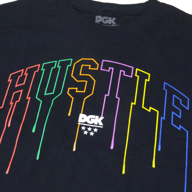 DGK ディージーケー 長袖Tシャツ DRIPPED L/S TEE BLACK PTL-1015