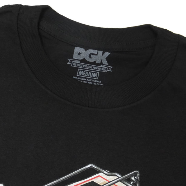 DGK ディージーケー 半袖Tシャツ MIND TRAP TEE BLACK PTM-1075