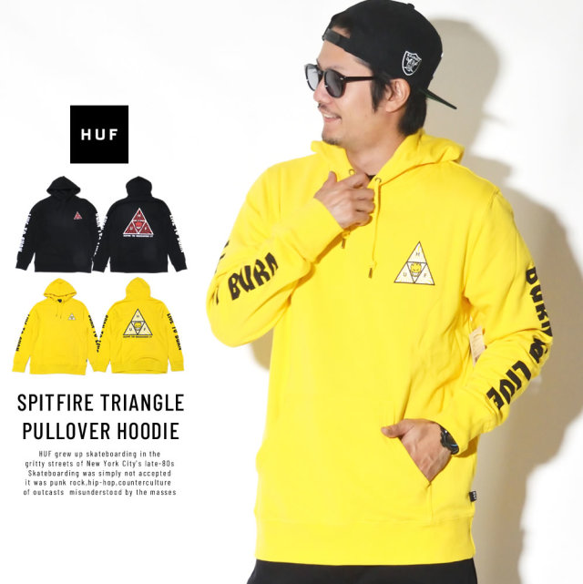 HUF ハフ プルオーバーパーカー SPITFIRE TRIANGLE PULLOVER HOODIE PF00128