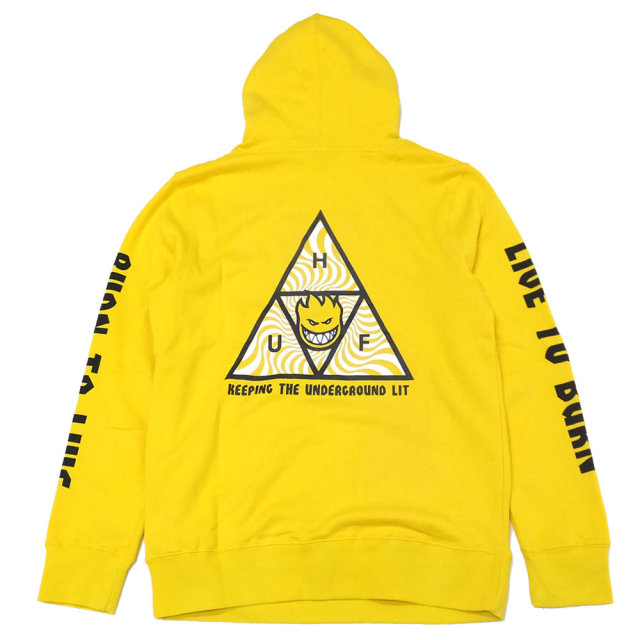 HUF ハフ プルオーバーパーカー SPITFIRE TRIANGLE PULLOVER HOODIE PF00128