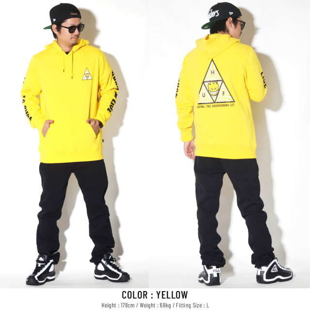 HUF ハフ プルオーバーパーカー SPITFIRE TRIANGLE PULLOVER HOODIE PF00128