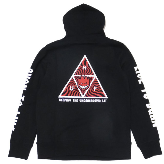 HUF ハフ プルオーバーパーカー SPITFIRE TRIANGLE PULLOVER HOODIE PF00128