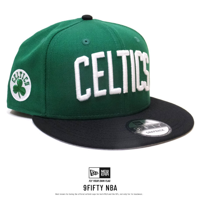NEW ERA ニューエラ フラットバイザーキャップ 9FIFTY ボストン・セルティックス ケリー×ホワイト 11855419