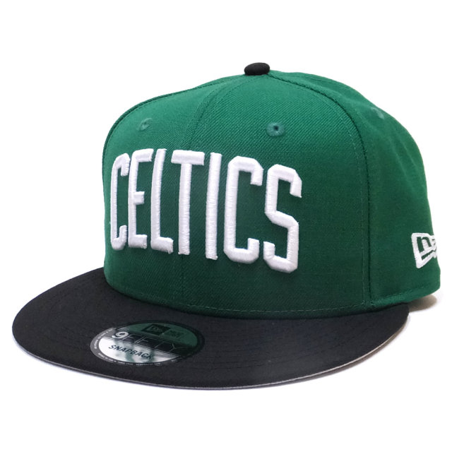 NEW ERA ニューエラ フラットバイザーキャップ 9FIFTY ボストン・セルティックス ケリー×ホワイト 11855419