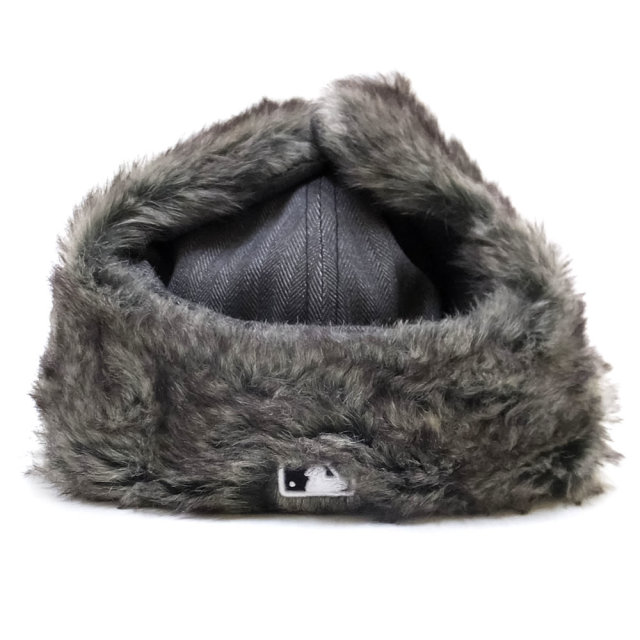 NEW ERA ニューエラ フラットバイザーキャップ 59FIFTY ドッグイヤー ニューヨーク・ヤンキース ヘリンボーンデニム ブラック×ホワイト 11855438