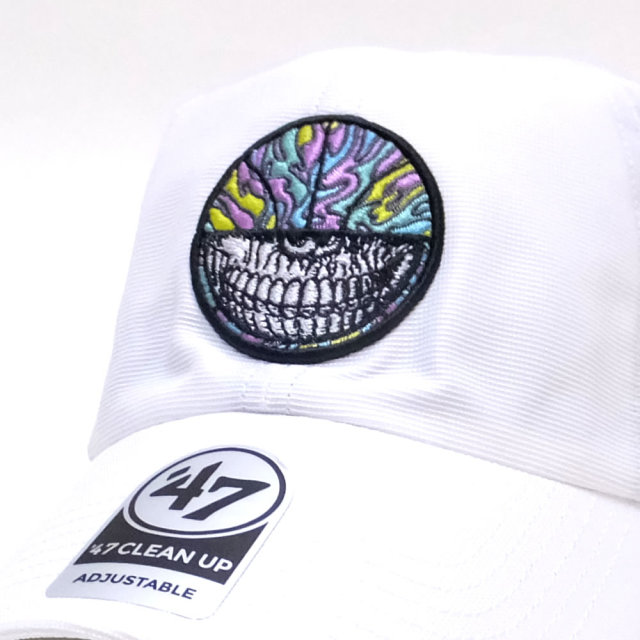 47BRAND フォーティーセブンブランド カーブバイザーキャップ NETS 47 TECHNICAL CLEAN UP KX-EGSHC01RTV-WH
