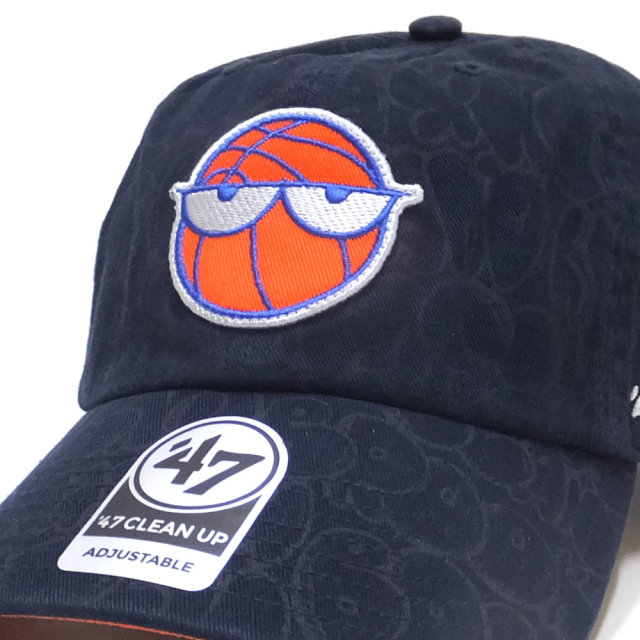 47BRAND フォーティーセブンブランド カーブバイザーキャップ KNICKS 47 CLEAN UP KX-LYONS06GWS-NY
