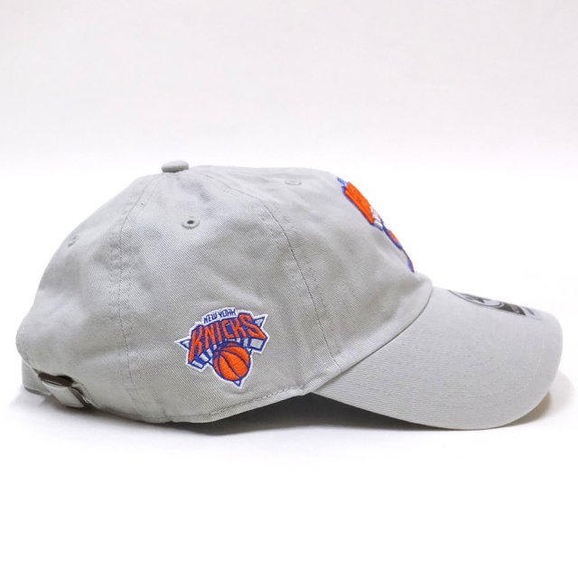 47BRAND フォーティーセブンブランド カーブバイザーキャップ KNICKS 47 CLEAN UP KX-RGWSD06GWS-GY