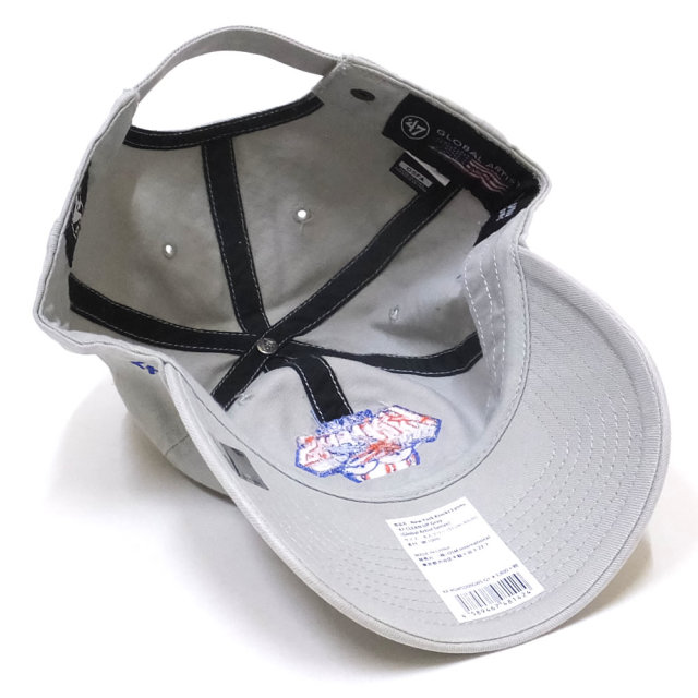 47BRAND フォーティーセブンブランド カーブバイザーキャップ KNICKS 47 CLEAN UP KX-RGWSD06GWS-GY