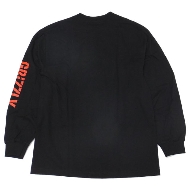 Grizzly Griptape グリズリーグリップテープ 長袖Tシャツ LIL' RAPPERS L/S TEE ブラック SMB1802P06