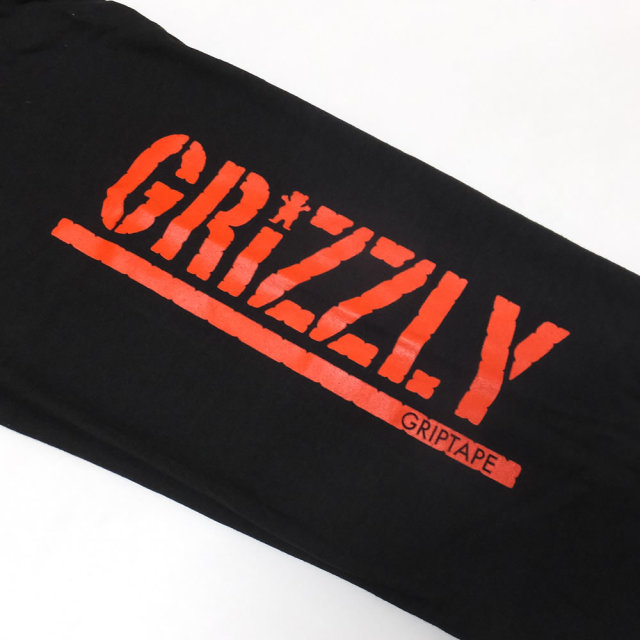 Grizzly Griptape グリズリーグリップテープ 長袖Tシャツ LIL' RAPPERS L/S TEE ブラック SMB1802P06