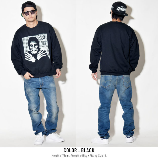 OBEY オベイ コラボ トレーナー OBEY MISFITS FIEND CLUB CREWNECK 114982055