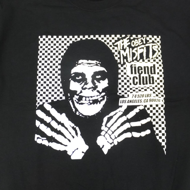 OBEY オベイ コラボ トレーナー OBEY MISFITS FIEND CLUB CREWNECK 114982055